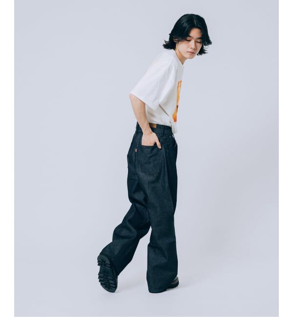 EDIFICE「LEVI&rsquo;S(R)/リーバイス(R) 別注 TWISTED BELTED デニムパンツ (L30)」|デニム|
