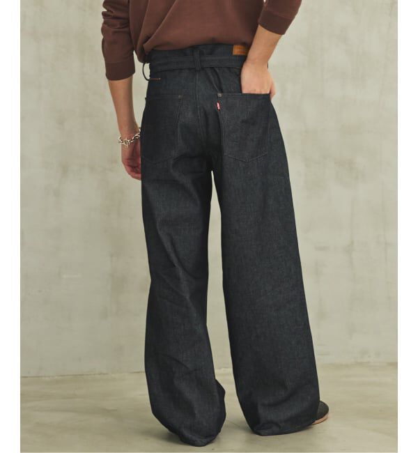 EDIFICE「LEVI&rsquo;S(R)/リーバイス(R) 別注 TWISTED BELTED デニムパンツ (L30)」|デニム|