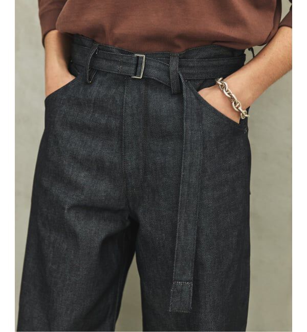 EDIFICE「LEVI&rsquo;S(R)/リーバイス(R) 別注 TWISTED BELTED デニムパンツ (L30)」|デニム|