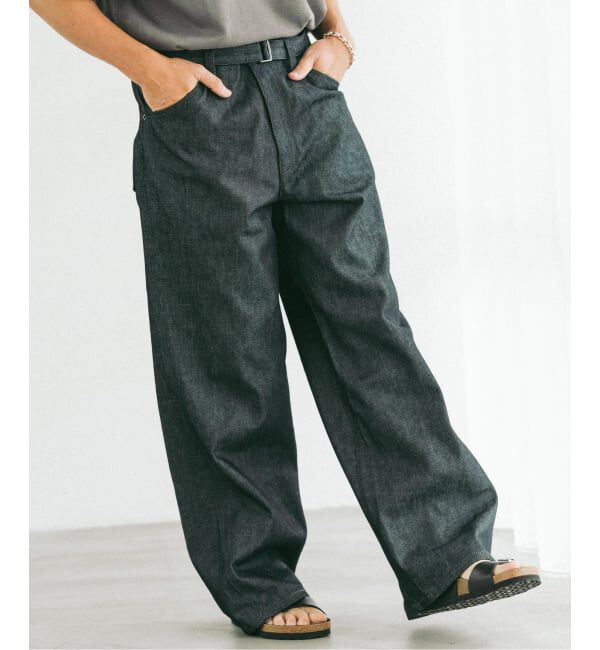EDIFICE「LEVI&rsquo;S(R)/リーバイス(R) 別注 TWISTED BELTED デニムパンツ (L30)」|デニム|