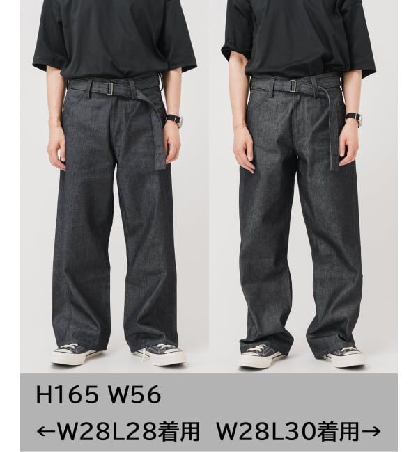EDIFICE「LEVI&rsquo;S(R)/リーバイス(R) 別注 TWISTED BELTED デニムパンツ (L30)」|デニム|