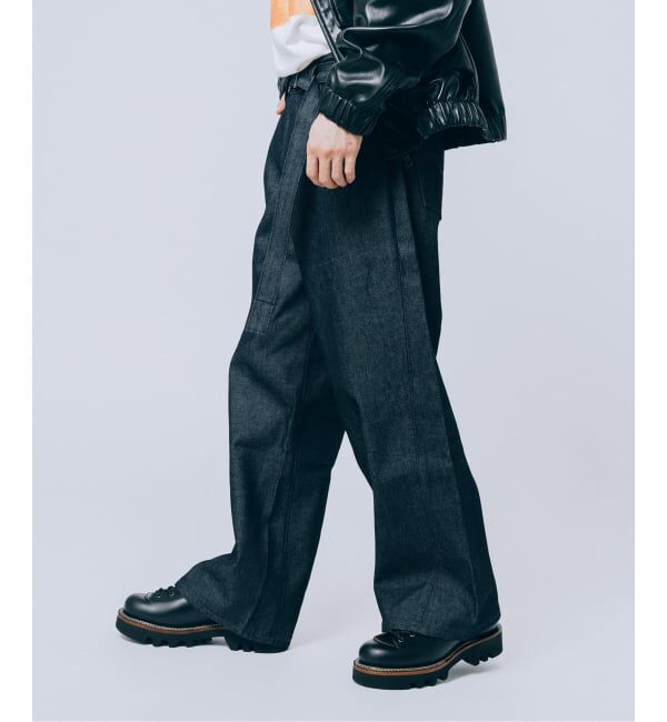 EDIFICE「LEVI&rsquo;S(R)/リーバイス(R) 別注 TWISTED BELTED デニムパンツ (L30)」|デニム|