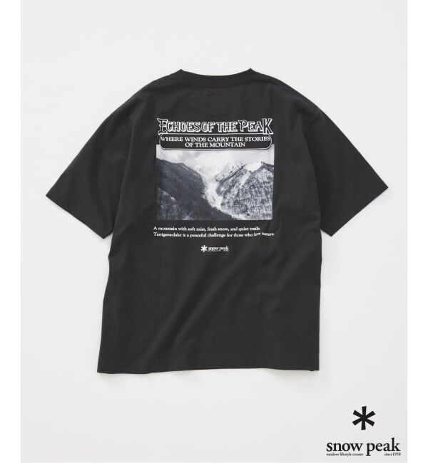 JOURNAL STANDARD「snow peak / スノーピーク 別注  谷川岳 プリント Tシャツ」|Tシャツ・カットソー|