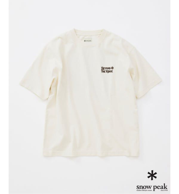 JOURNAL STANDARD「snow peak / スノーピーク 別注  谷川岳 プリント Tシャツ」|Tシャツ・カットソー|
