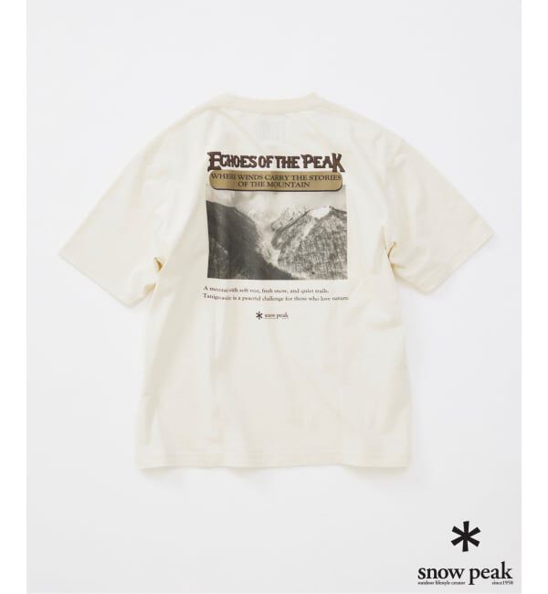 JOURNAL STANDARD「snow peak / スノーピーク 別注  谷川岳 プリント Tシャツ」|Tシャツ・カットソー|