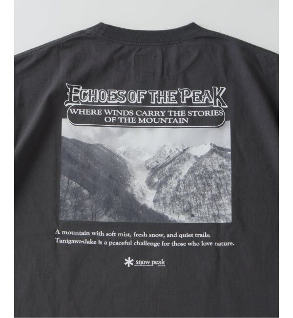 JOURNAL STANDARD「snow peak / スノーピーク 別注  谷川岳 プリント Tシャツ」|Tシャツ・カットソー|