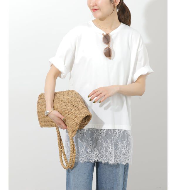 JOURNAL STANDARD relume「レースヘムTEE」|Tシャツ・カットソー|