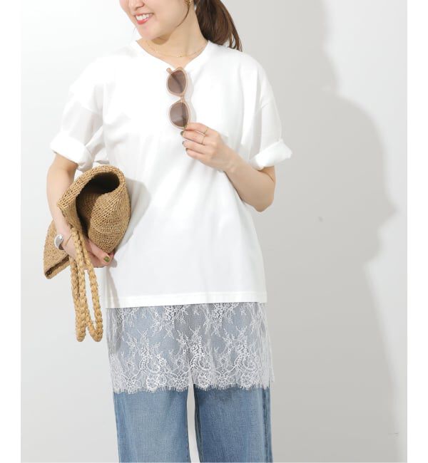JOURNAL STANDARD relume「レースヘムTEE」|Tシャツ・カットソー|