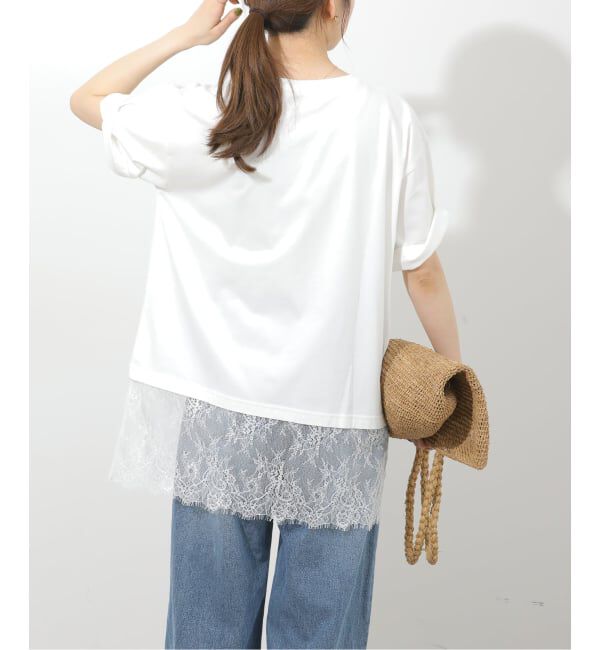 JOURNAL STANDARD relume「レースヘムTEE」|Tシャツ・カットソー|
