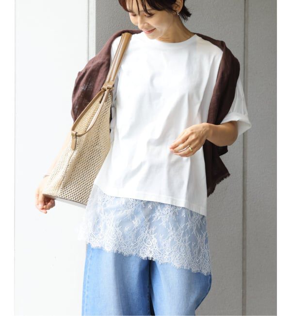 JOURNAL STANDARD relume「レースヘムTEE」|Tシャツ・カットソー|