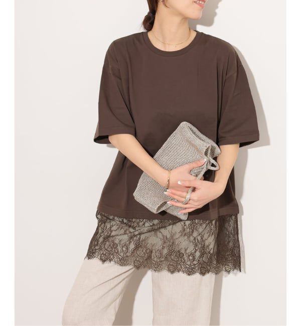 JOURNAL STANDARD relume「レースヘムTEE」|Tシャツ・カットソー|