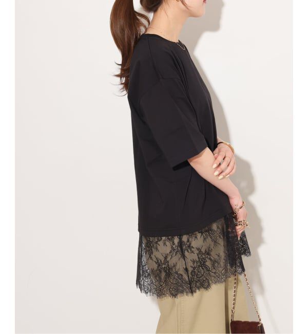 JOURNAL STANDARD relume「レースヘムTEE」|Tシャツ・カットソー|