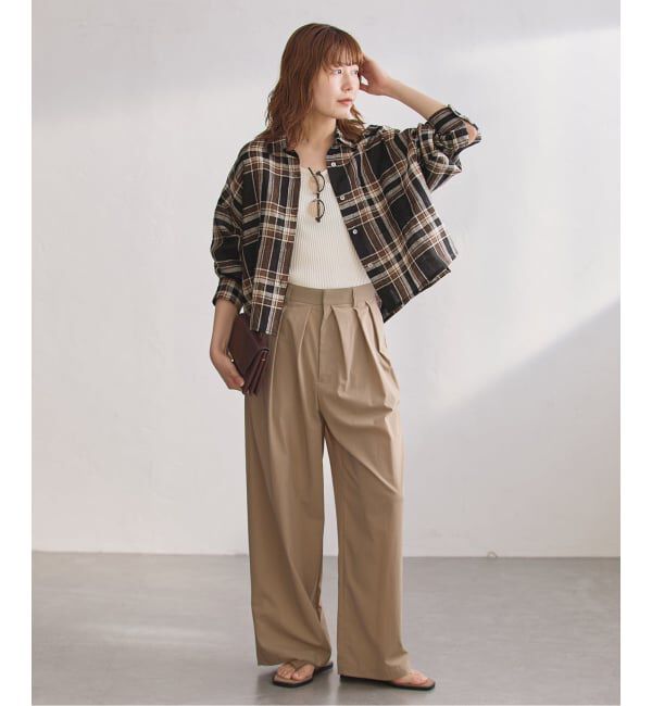 journal standard L'essage「ヨーロピアンフラックス刺繍ショートシャツ 2」|シャツ・ブラウス|