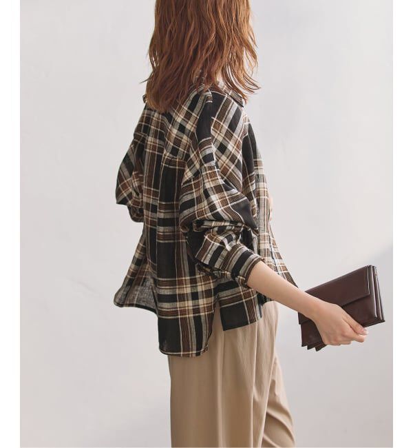 journal standard L'essage「ヨーロピアンフラックス刺繍ショートシャツ 2」|シャツ・ブラウス|