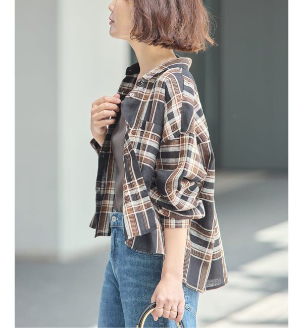 journal standard L'essage「ヨーロピアンフラックス刺繍ショートシャツ 2」|シャツ・ブラウス|