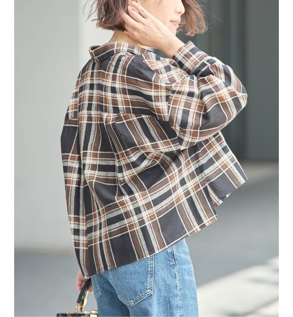 journal standard L'essage「ヨーロピアンフラックス刺繍ショートシャツ 2」|シャツ・ブラウス|