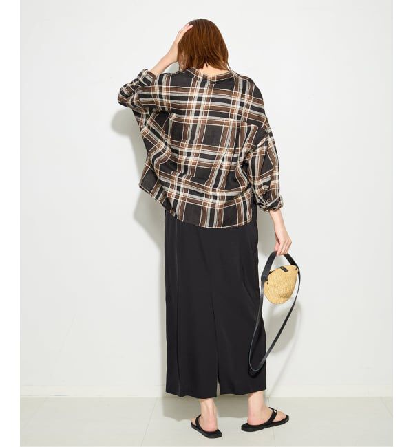 journal standard L'essage「ヨーロピアンフラックス刺繍ショートシャツ 2」|シャツ・ブラウス|