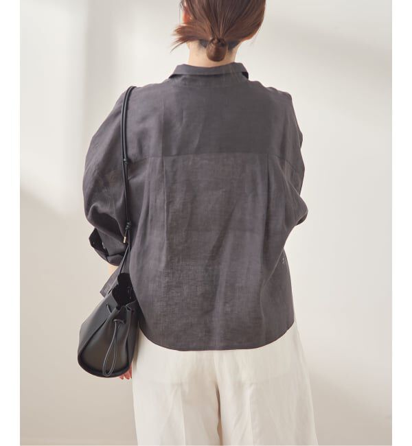 journal standard L'essage「ヨーロピアンフラックス刺繍ショートシャツ 2」|シャツ・ブラウス|