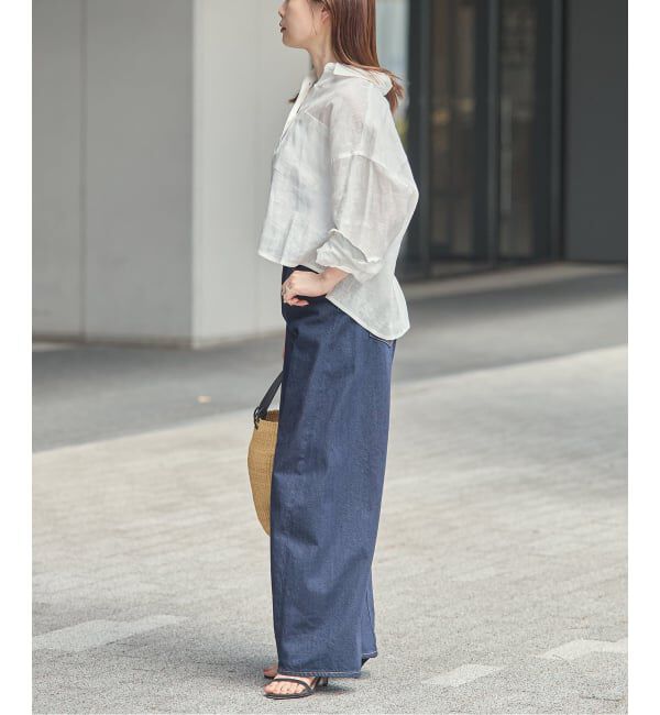 journal standard L'essage「ヨーロピアンフラックス刺繍ショートシャツ 2」|シャツ・ブラウス|