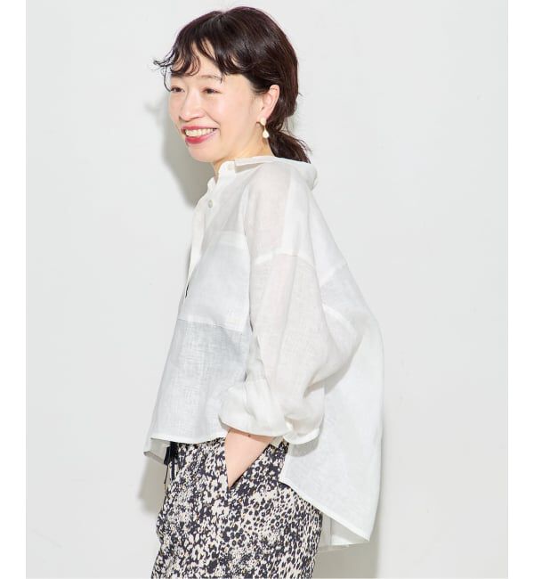 journal standard L'essage「ヨーロピアンフラックス刺繍ショートシャツ 2」|シャツ・ブラウス|