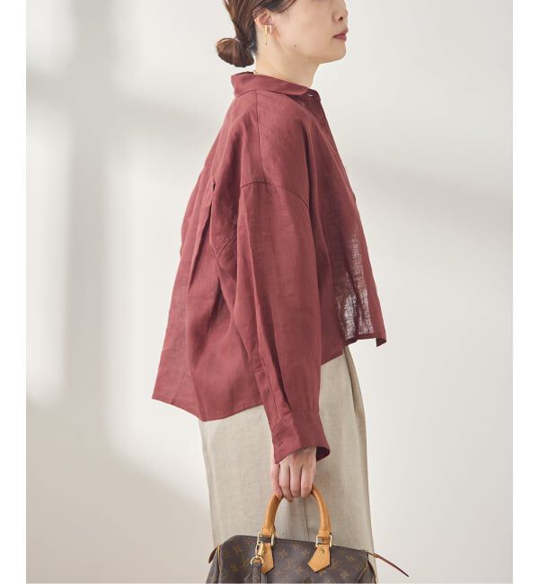 journal standard L'essage「ヨーロピアンフラックス刺繍ショートシャツ 2」|シャツ・ブラウス|