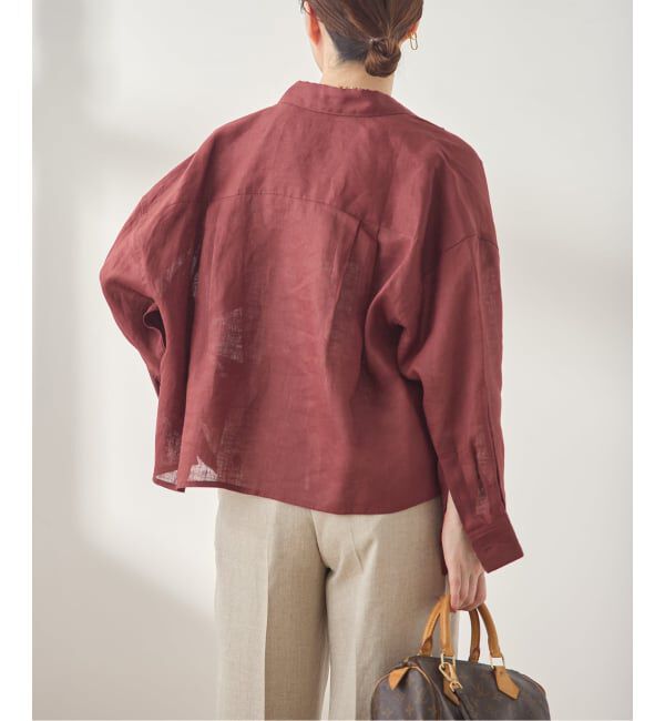 journal standard L'essage「ヨーロピアンフラックス刺繍ショートシャツ 2」|シャツ・ブラウス|