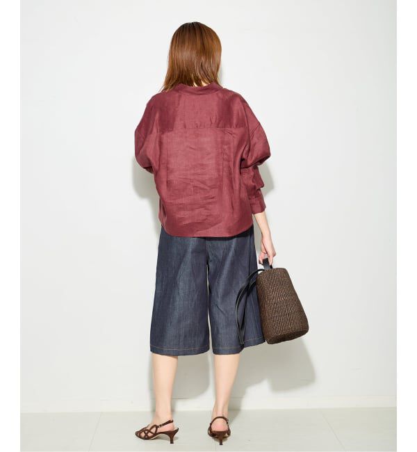 journal standard L'essage「ヨーロピアンフラックス刺繍ショートシャツ 2」|シャツ・ブラウス|