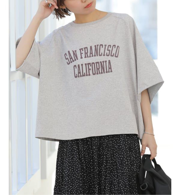 JOURNAL STANDARD relume「《追加》カットオフワイドロゴTee」|Tシャツ・カットソー|グレーA