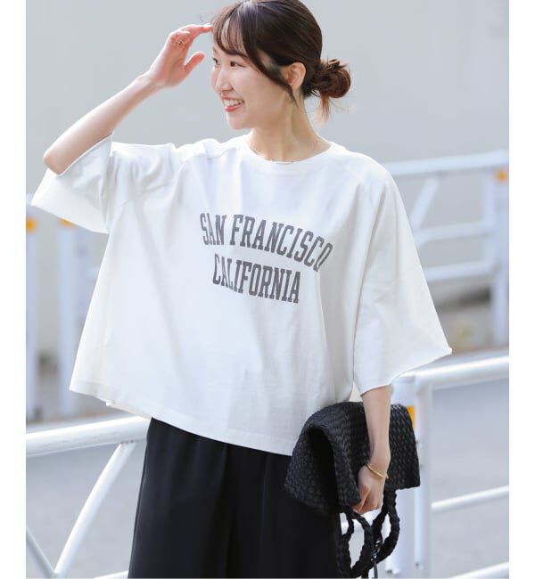 JOURNAL STANDARD relume「《追加》カットオフワイドロゴTee」|Tシャツ・カットソー|