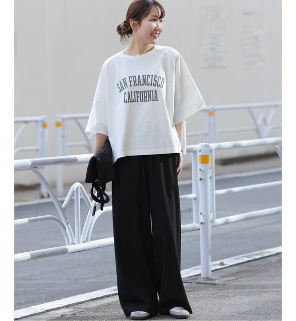 JOURNAL STANDARD relume「《追加》カットオフワイドロゴTee」|Tシャツ・カットソー|