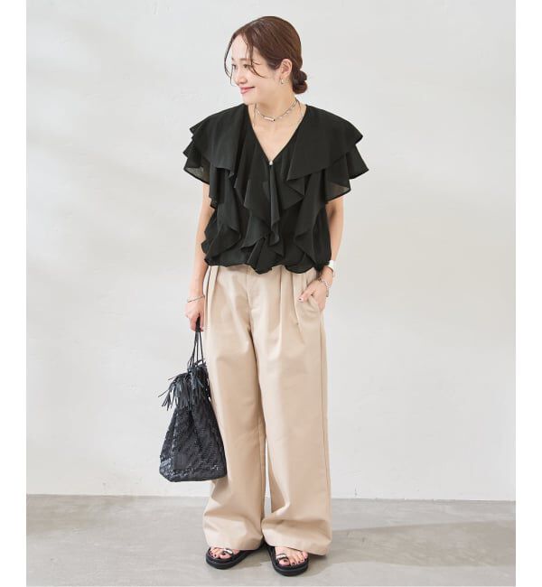 JOURNAL STANDARD「キョウネンコットンボイルフリル ブラウス」|シャツ・ブラウス|