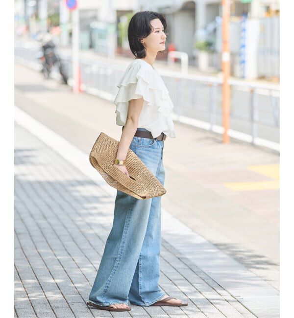 JOURNAL STANDARD「キョウネンコットンボイルフリル ブラウス」|シャツ・ブラウス|