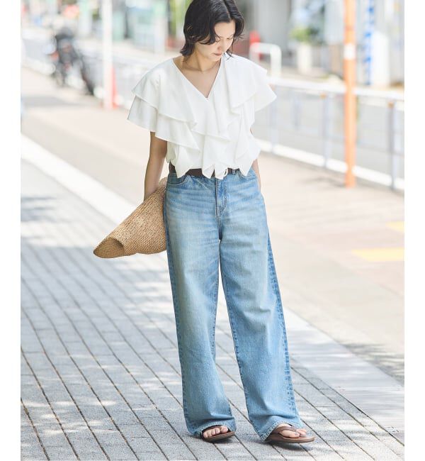 JOURNAL STANDARD「キョウネンコットンボイルフリル ブラウス」|シャツ・ブラウス|
