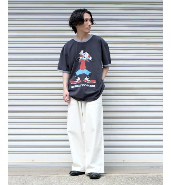 JOURNAL STANDARD「MICKEY MOUSE / ミッキー マウス 別注 サッカー プリント Tシャツ」|Tシャツ・カットソー|