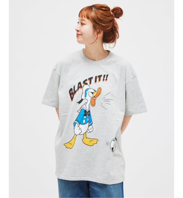 JOURNAL STANDARD「MICKEY MOUSE / ミッキー マウス 別注 サッカー プリント Tシャツ」|Tシャツ・カットソー|