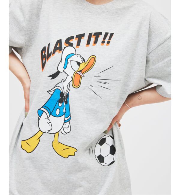 JOURNAL STANDARD「MICKEY MOUSE / ミッキー マウス 別注 サッカー プリント Tシャツ」|Tシャツ・カットソー|
