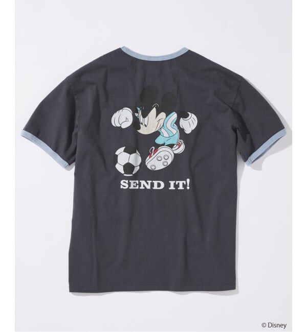 JOURNAL STANDARD「MICKEY MOUSE / ミッキー マウス 別注 サッカー プリント Tシャツ」|Tシャツ・カットソー|