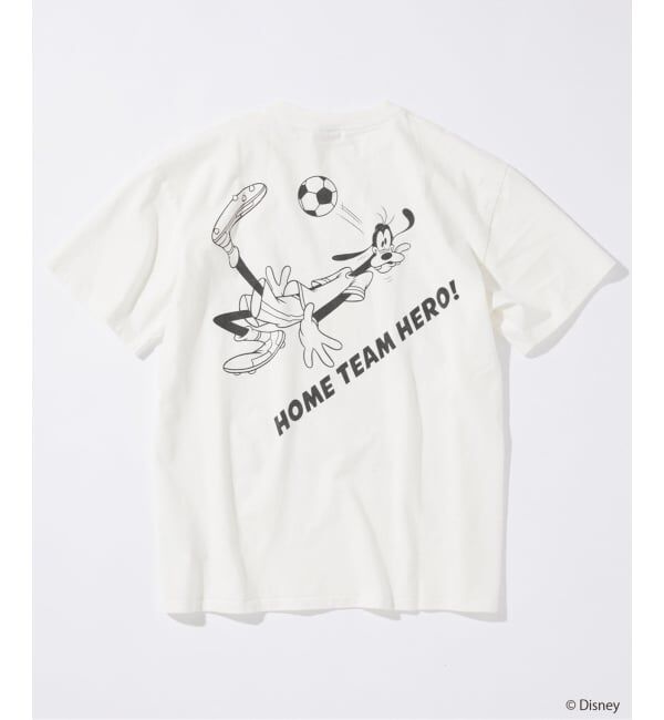 JOURNAL STANDARD「MICKEY MOUSE / ミッキー マウス 別注 サッカー プリント Tシャツ」|Tシャツ・カットソー|