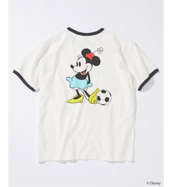 JOURNAL STANDARD「MICKEY MOUSE / ミッキー マウス 別注 サッカー プリント Tシャツ」|Tシャツ・カットソー|