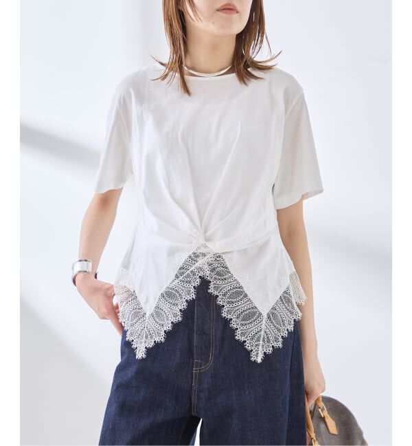 journal standard L'essage「レーストップスTシャツ」|Tシャツ・カットソー|