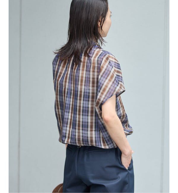 JOURNAL STANDARD「コットンシルクチェックドロスト シャツ」|シャツ・ブラウス|