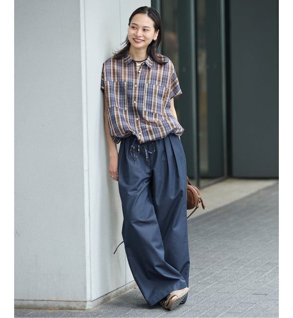 JOURNAL STANDARD「コットンシルクチェックドロスト シャツ」|シャツ・ブラウス|