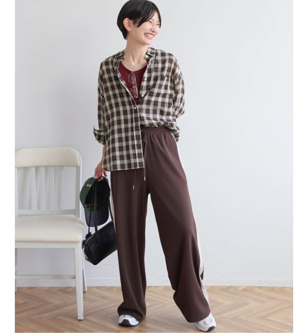 JOURNAL STANDARD relume「《追加2》コットンローンチェックオーバーサイズ」|シャツ・ブラウス|