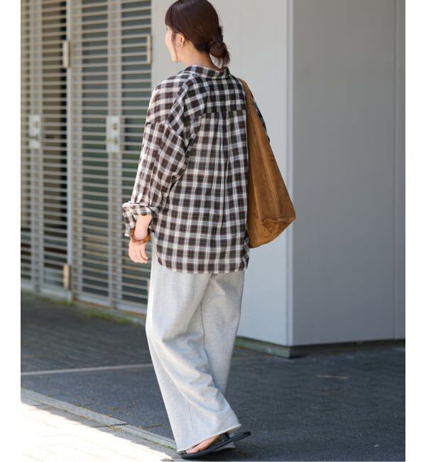 JOURNAL STANDARD relume「《追加2》コットンローンチェックオーバーサイズ」|シャツ・ブラウス|