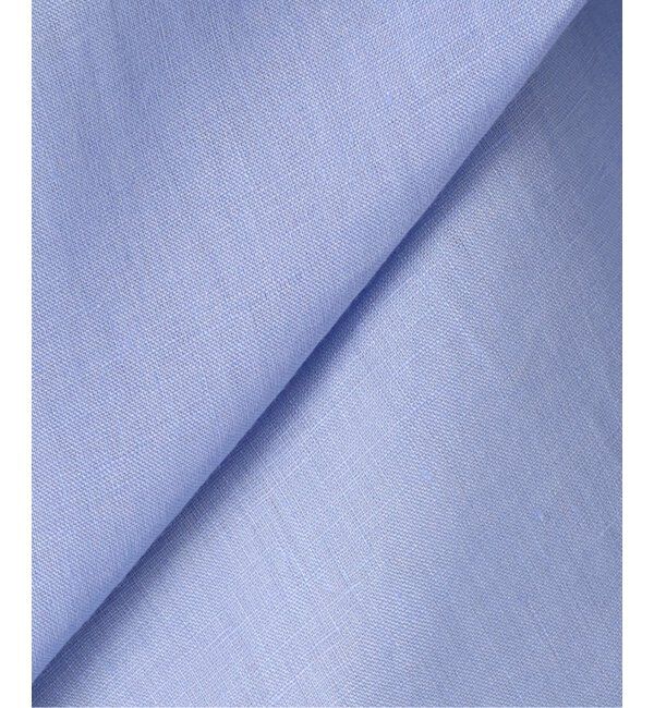 Spick and Span「≪追加≫80リネンカシュクールビッグシャツ」|シャツ・ブラウス|