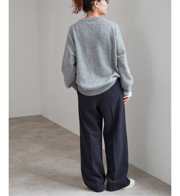 Spick and Span「《追加》ダブルクロスツータックパンツ」|スラックス|