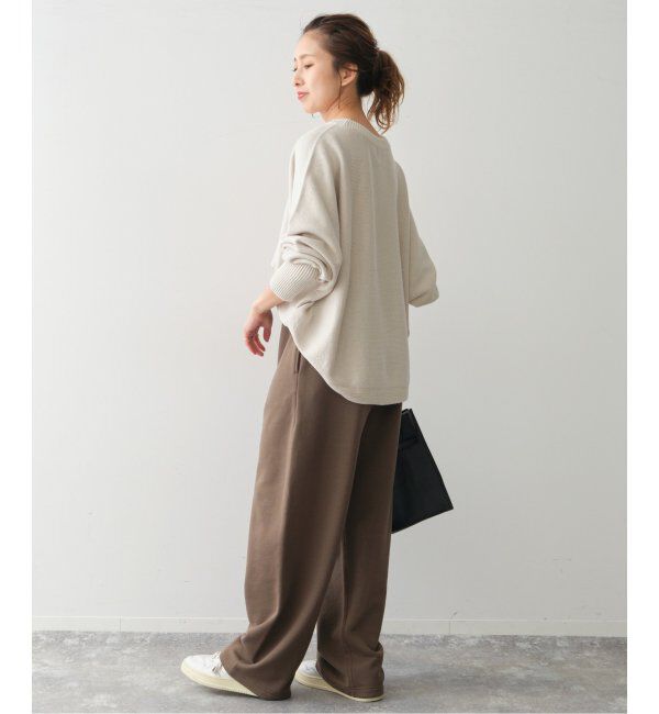 Spick and Span「《追加》バルキーヤーン ドルマンロングリブニット」|ニット・セーター|