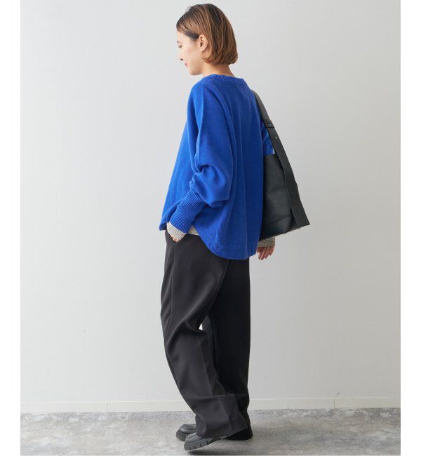 Spick and Span「《追加》バルキーヤーン ドルマンロングリブニット」|ニット・セーター|