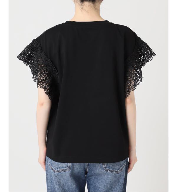 Spick and Span「ケミカルレーススリーブプルオーバー」|Tシャツ・カットソー|