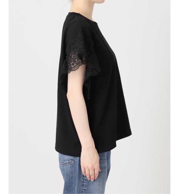 Spick and Span「ケミカルレーススリーブプルオーバー」|Tシャツ・カットソー|